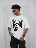 “Silent Signals Oversized Graphic Tee"