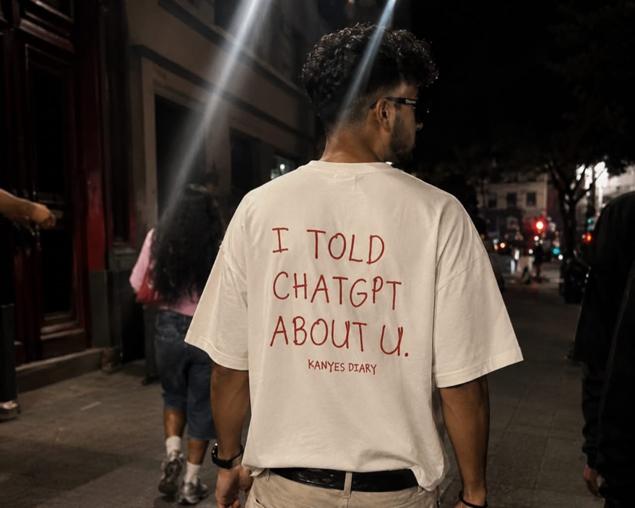 “I Told ChatGPT About You – Oversized Graphic Tee”.