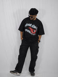 “Midnight Fang Oversized Graphic T-Shirt”